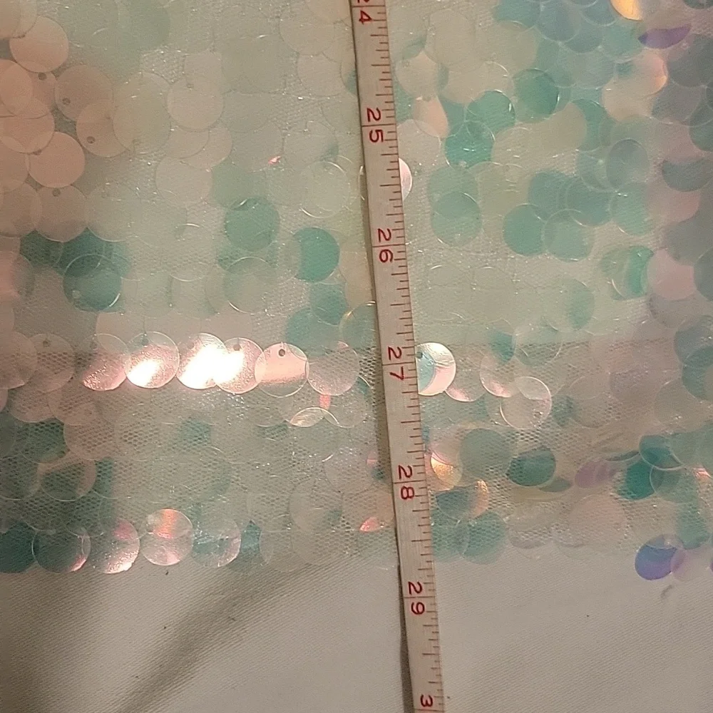 Wpmen's Torrid Top Or Mini Dress Size 3 With White Sequin Embellished - Picture 10 of 12